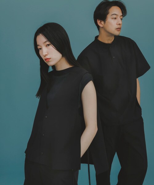 SENSE OF PLACE by URBAN RESEARCH（センスオブプレイスバイアーバンリサーチ）の「Uiscel　4WAYストレッチベストセットアップ（セットアップ・レディース・BLACK/KHAKI・S/M）」の5枚目の写真