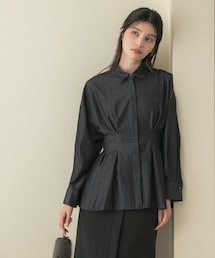 URBAN RESEARCH ROSSO WOMEN | デニムライクウエストタックシャツ(シャツ/ブラウス)