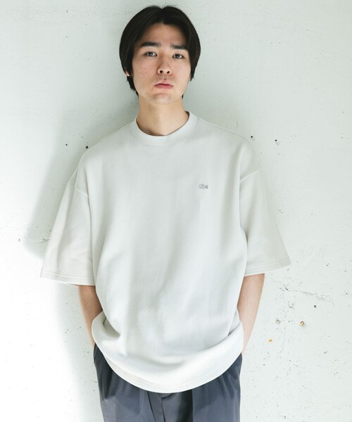 URBAN RESEARCH DOORS（アーバンリサーチドアーズ）の「『別注』LACOSTE×DOORS　THICK PIQUE ROUND SHORT-SLEEVE（Tシャツ/カットソー・メンズ・HAMMAM/ABYSS BLUE/BIRCH/BLACK BIRD・3/4/5）」の11枚目の写真