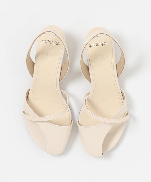 URBAN RESEARCH ROSSO（アーバンリサーチロッソ）の「quartierglam　INSIDE COVERED SANDALS∴（サンダル・レディース・PYTHON/IVORY・36/37/38）」の7枚目の写真