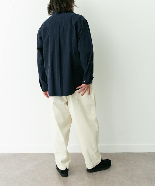 URBAN RESEARCH Sonny Label（アーバンリサーチサニーレーベル）の「シャギーオックスボタンダウンシャツ（シャツ/ブラウス・メンズ・オフ/グレー/ネイビー/グレーチェック・M/L/XL）」の22枚目の写真