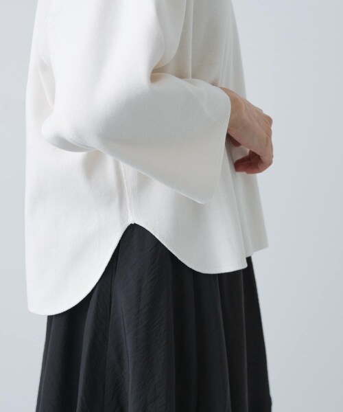 かぐれ（カグレ）の「YLEVE　COTTON RIB PULLOVER（Tシャツ/カットソー・レディース・WHITE/YELLOW・1）」の13枚目の写真
