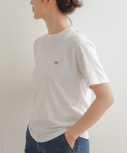 URBAN RESEARCH DOORS(アーバンリサーチドアーズ)の「DANTON T/C T-SHIRTS(Tシャツ/カットソー・レディース・YELLOW/WHITE/SAXBLUE/RED×WHITE/NVY×WHT/NAVY×BEIG・S)」の1枚目の写真