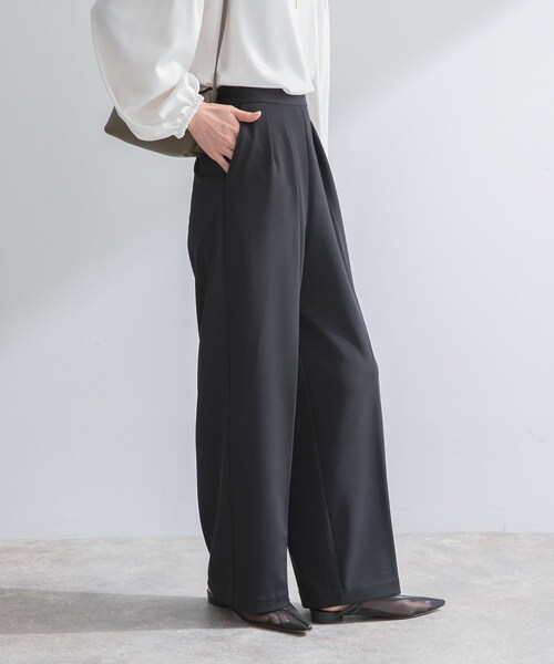 URBAN RESEARCH ROSSO（アーバンリサーチロッソ）の「ストレッチツイルタックストレートパンツ（その他パンツ・レディース・L.BEIGE/BLACK・36/38）」の18枚目の写真