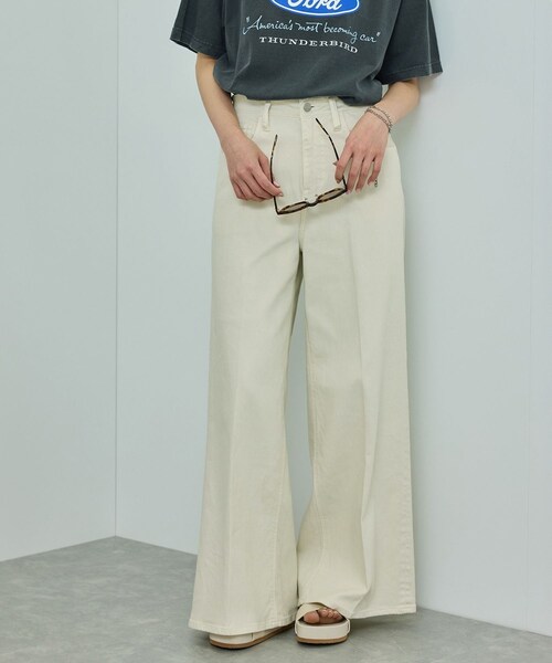 ROPE'（ロペ）の「【Healthy denim（ヘルシーデニム）】 Wild Ginger/WEB・一部店舗限定（デニムパンツ・レディース・キナリ/ネイビー/ブルー系・22/23/24）」の3枚目の写真