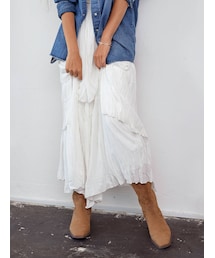 Ungrid | レイヤードシフォンデザインスカート(スカート)