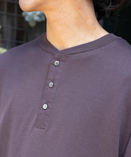 ADAM ET ROPE'（アダムエロペ）の「【Eddie Bauer】Knit Henly Neck Shirts（ニット/セーター・メンズ・ダークブラウン/グリーン・L/M）」の14枚目の写真