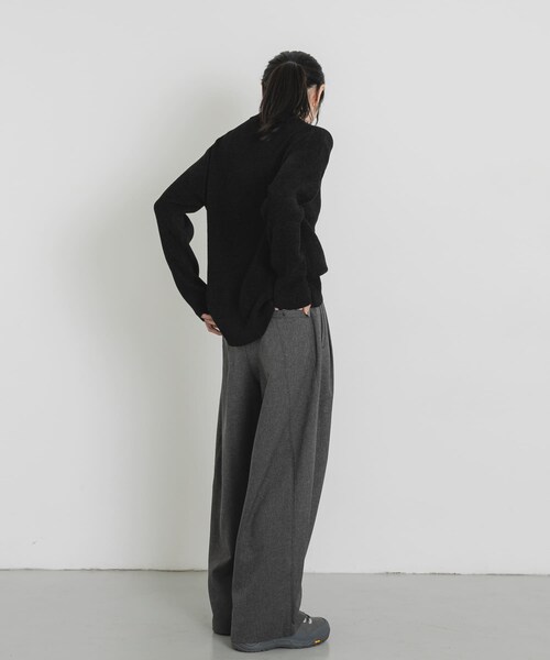 EKAL（エカル）の「ハイゲージモールニットプルオーバー（ニット/セーター・レディース・ホワイト/グレー/ブラック・One）」の20枚目の写真