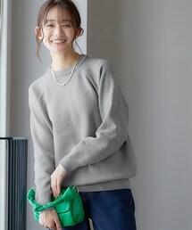 nissen | スウェットライクラグランニット(ニット/セーター)