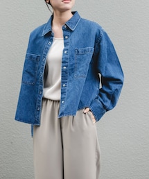 FORK&SPOON | FORK&SPOON　ペーパーブレンドデニムシャツ(シャツ/ブラウス)