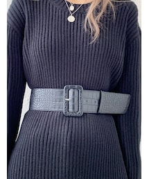 GYDA | クロコPATTERNワイドベルト(ベルト)