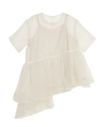 ELENDEEK | 【yuumi×ELENDEEK】CAMI SET ASYMMETRY BL(シャツ/ブラウス)