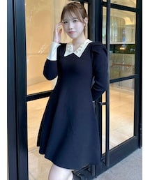 dazzlin | 【20周年記念復刻！】オーナメントカラーニットワンピース(ワンピース)