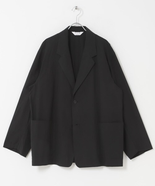 URBAN RESEARCH DOORS(アーバンリサーチドアーズ)の「STILL BY HAND 強撚コットンオーバーサイズジャケット(テーラードジャケット・メンズ・INK BLACK/GREY・46/48)」の4枚目の写真