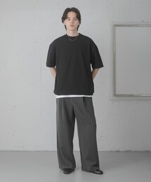 SENSE OF PLACE by URBAN RESEARCH | ピンストライプタックワイドスラックス(その他パンツ)