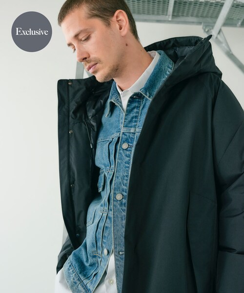 URBAN RESEARCH ROSSO(アーバンリサーチロッソ)の「『別注』+phenix WINDSTOPPER by GORE-TEX LABS ダウンコート(その他アウター・メンズ・BLACK/NAVY/BROWN・S/M/L/XL)」の1枚目の写真