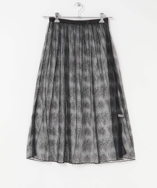 URBAN RESEARCH ROSSO（アーバンリサーチロッソ）の「F by ROSSO　チュールレースレイヤードスカート（スカート・レディース・WHITE/BLACK・FREE）」の19枚目の写真