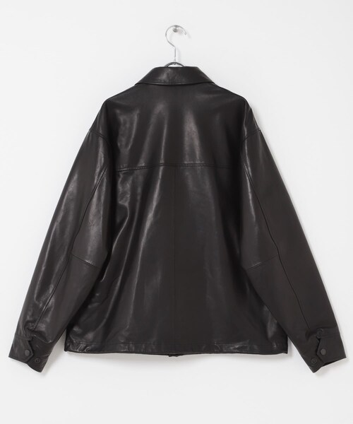 URBAN RESEARCH DOORS（アーバンリサーチドアーズ）の「marka　LEATHER COACH JACKET（その他アウター・メンズ・BLACK・1/2）」の11枚目の写真