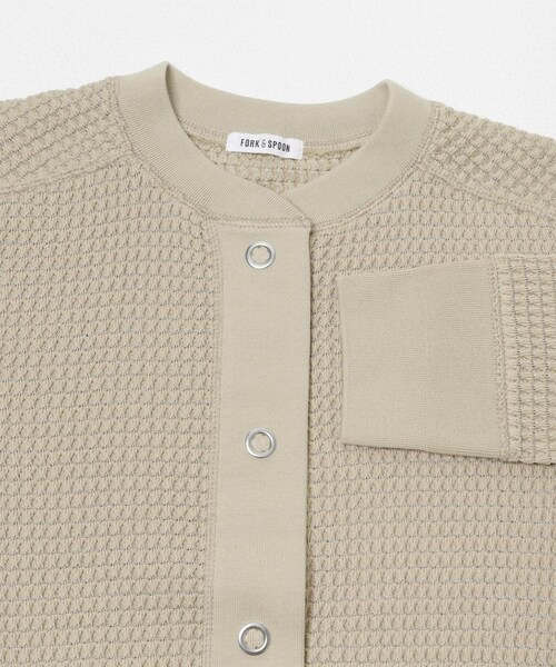 URBAN RESEARCH DOORS(アーバンリサーチドアーズ)の「FORK&SPOON ワッフルカーディガン(カーディガン/ボレロ・レディース・NAVY/BEIGE/MINT・1)」の12枚目の写真