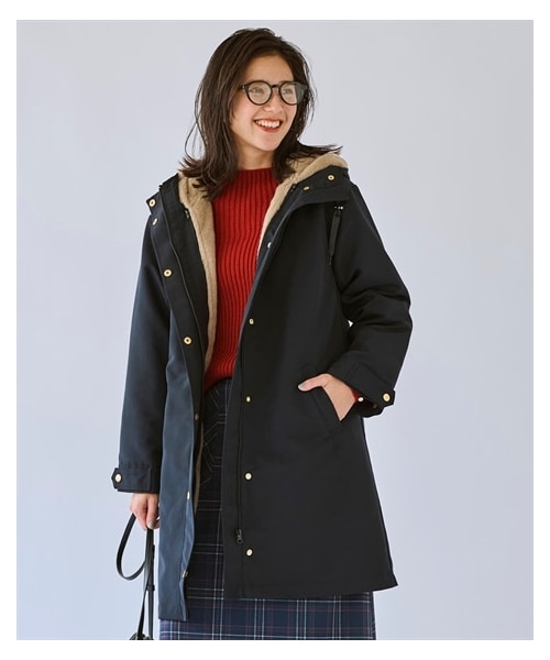 nissen（ニッセン）の「裏フェイクファーライナー付モッズコート（はっ
