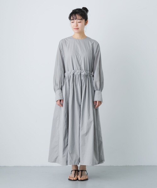 かぐれ（カグレ）の「COSMIC WONDER　Suvin cotton farmer dress（ワンピース・レディース・Ashvioletj/Black・1）」の15枚目の写真