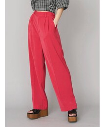 EVRIS | タックストレートカラーパンツ(スラックス)