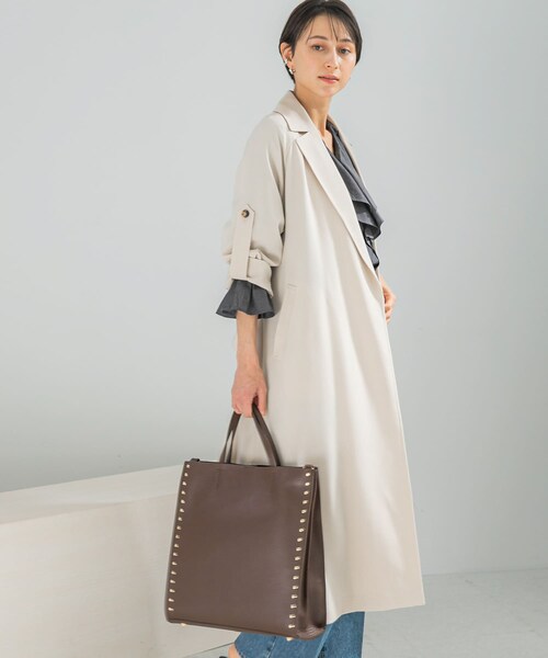 URBAN RESEARCH ROSSO（アーバンリサーチロッソ）の「撥水 ロングガウンコート（ステンカラーコート・レディース・ECRU/BEIGE・36/38）」の18枚目の写真
