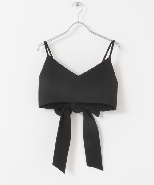 SENSE OF PLACE by URBAN RESEARCH（センスオブプレイスバイアーバンリサーチ）の「バックリボンビスチェ（その他トップス・レディース・BLACK/BEIGE・one）」の9枚目の写真