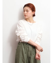 Ungrid | ラウンドロングスリーブTee(Tシャツ/カットソー)