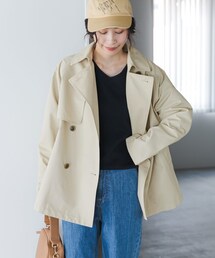 URBAN RESEARCH DOORS | 撥水ショートトレンチ(ステンカラーコート)