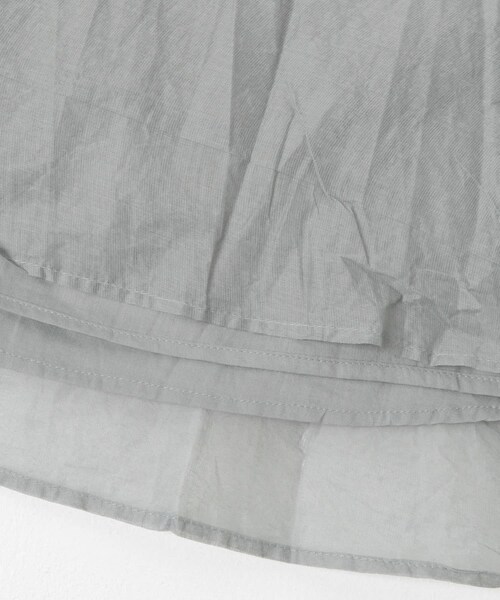 URBAN RESEARCH ROSSO（アーバンリサーチロッソ）の「MARILYN MOON　sheer cotton gather skirt（スカート・レディース・BLACK/GRAY・FREE）」の18枚目の写真