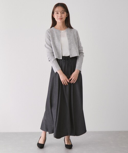 Jayro(ジャイロ)の「ドット柄カーディガン(カーディガン/ボレロ・レディース・ブラック系/グレー/ホワイト系・M)」の18枚目の写真