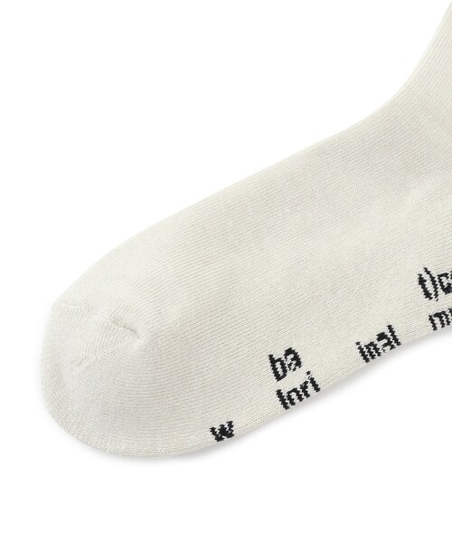 ADAM ET ROPE'（アダムエロペ）の「【BAL/バル】JACQUARD SOCKS（ソックス/靴下・メンズ・チャコール/ホワイト・F）」の8枚目の写真