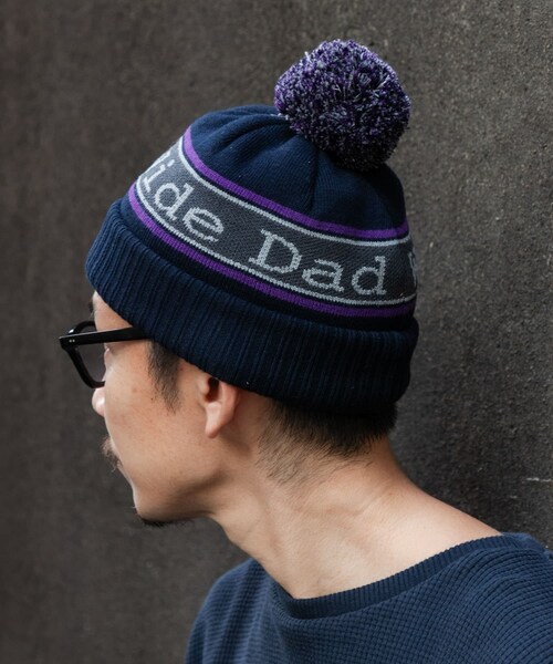 URBAN RESEARCH(アーバンリサーチ)の「Wide Dad Dad BONBON KNIT CAP(ニットキャップ/ビーニー・メンズ・NAVY・FREE)」の3枚目の写真