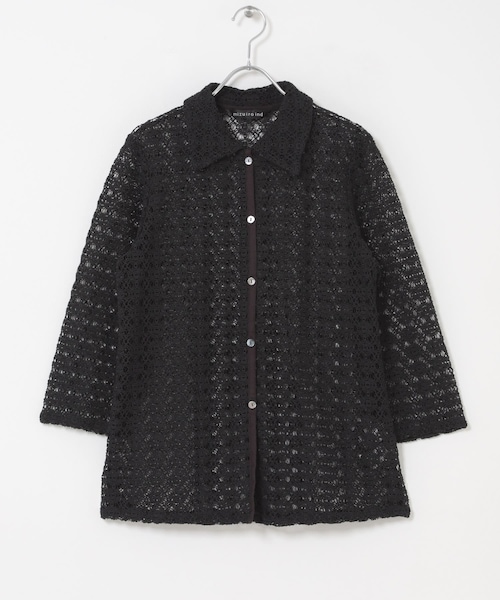 URBAN RESEARCH DOORS(アーバンリサーチドアーズ)の「mizuiro-ind LACE SHIRTS(シャツ/ブラウス・レディース・IVORY/BLACK・One)」の2枚目の写真