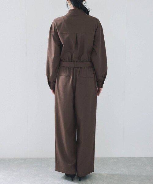 VIS（ビス）の「ポケットディテールジャンプスーツ（つなぎ/オールインワン・レディース・ブラック/ダークブラウン・F）」の15枚目の写真