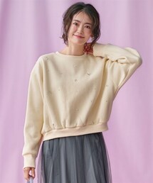 トップス hana nissen（ニッセン）の「フロントビジュー付カットソートップス