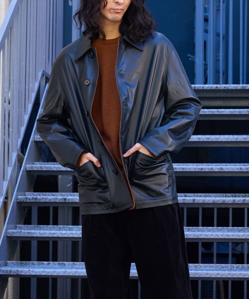 ADAM ET ROPE'（アダムエロペ）の「【ARDENNES/アルデンヌ】Claudia（その他アウター・メンズ・ブラック/ダークブラウン・48/50）」の2枚目の写真