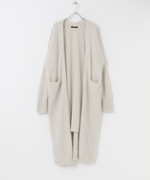 URBAN RESEARCH ROSSO（アーバンリサーチロッソ）の「ファーニットロングガウン（カーディガン/ボレロ・レディース・IVORY/BEIGE/BLACK・Free）」の11枚目の写真