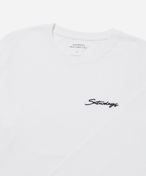 Saturdays NYC(サタデーズ ニューヨークシティ )の「Saturdays Embroidered Standard Ls Tee(Tシャツ/カットソー・メンズ・ブラック/オフホワイト/ネイビー・M/XS/L/XL/S)」の14枚目の写真