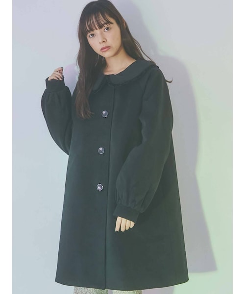 merry jenny（メリージェニー）の「ベロアフリルカラーコート（その他