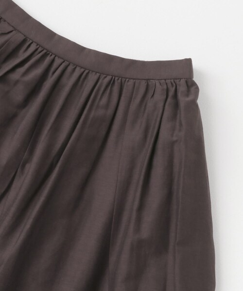 URBAN RESEARCH ROSSO（アーバンリサーチロッソ）の「コットンシルクヘムデザインギャザースカート（スカート・レディース・red/sax/darkbrown・FREE）」の14枚目の写真