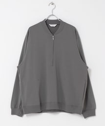 STILL BY HAND Zip up cotton jumper