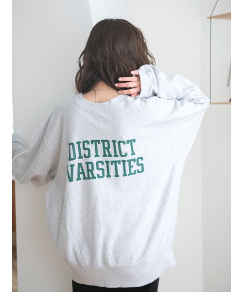 Ungrid（アングリッド）の「ビッグシルエットロゴスウェット（スウェット・レディース・グレー/オレンジ/ネイビー/イエロー・F）」の3枚目の写真