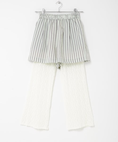 THE GOODLAND MARKET（ザグッドランドマーケット）の「cwtch　LAYERED EASYPANTS（その他パンツ・レディース・MINT/ORANGE・Free）」の4枚目の写真