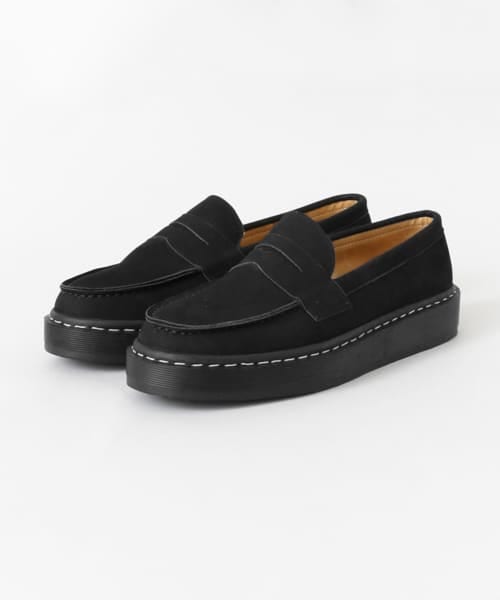 URBAN RESEARCH Sonny Label（アーバンリサーチサニーレーベル）の「MANEBU　VOVO NUBUCK（ローファー・メンズ・GRAY/BLACK・40/41/42）」の5枚目の写真