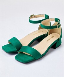 nissen | 【ゆったり幅広】アンクルストラップサンダル（低反発中敷）（ワイズ４Ｅ）(サンダル)