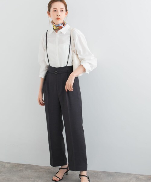 URBAN RESEARCH ROSSO（アーバンリサーチロッソ）の「マルチWAYリネンライクワイドパンツ（その他パンツ・レディース・GREEN/NUTS/CHARCOAL・36/38）」の5枚目の写真