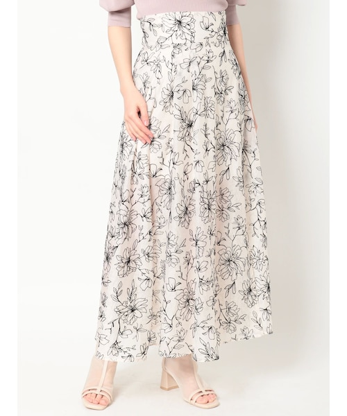 dazzlin フロッキーボリュームスカート dazzlin（ダズリン）の「フロッキーボリュームスカート（スカート