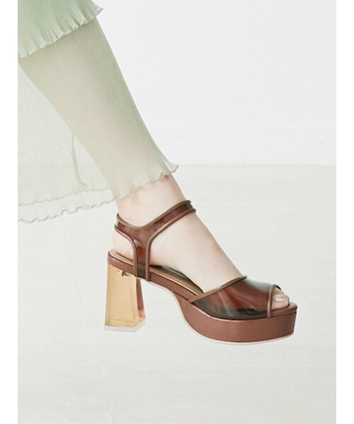 dazzlin クリアヒールカラーサンダル Pleaser(プリーザー) DELIGHT